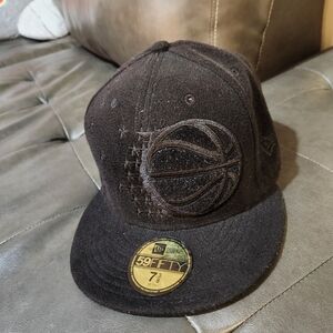 Black Basketball Logo Cap